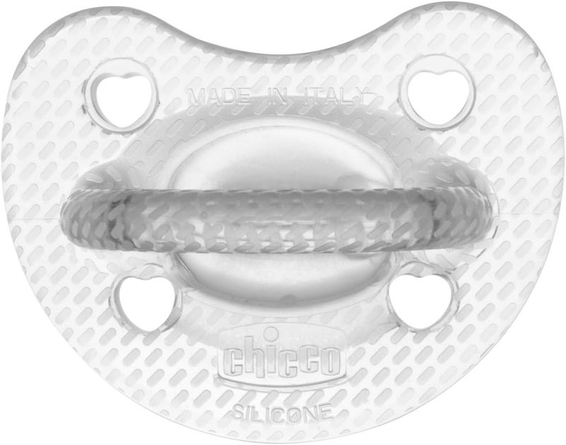 Chicco Physioforma Crystal Soft Silicone Soother 6-16m (2 pcs), Transparent - Image 1